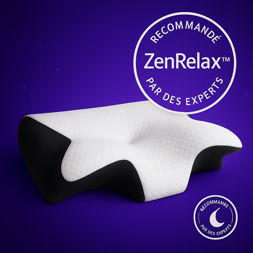 Oreiller Cervical Orthopédique en Mousse Mémoire ZenRelax